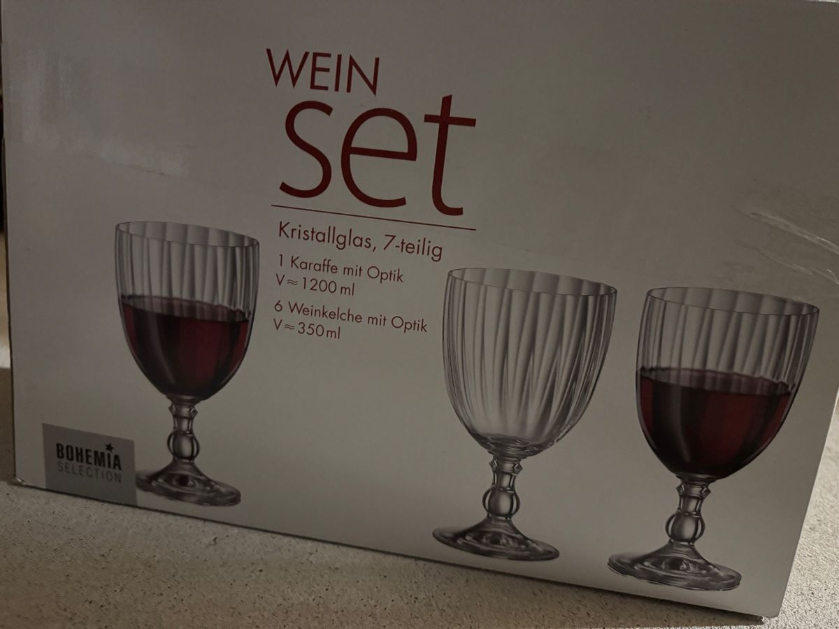 Bicchieri: Wein Glas Set 7-teilig – Nuovo e nell'imballaggio originale da Hinwil venduto da YPMK61 1