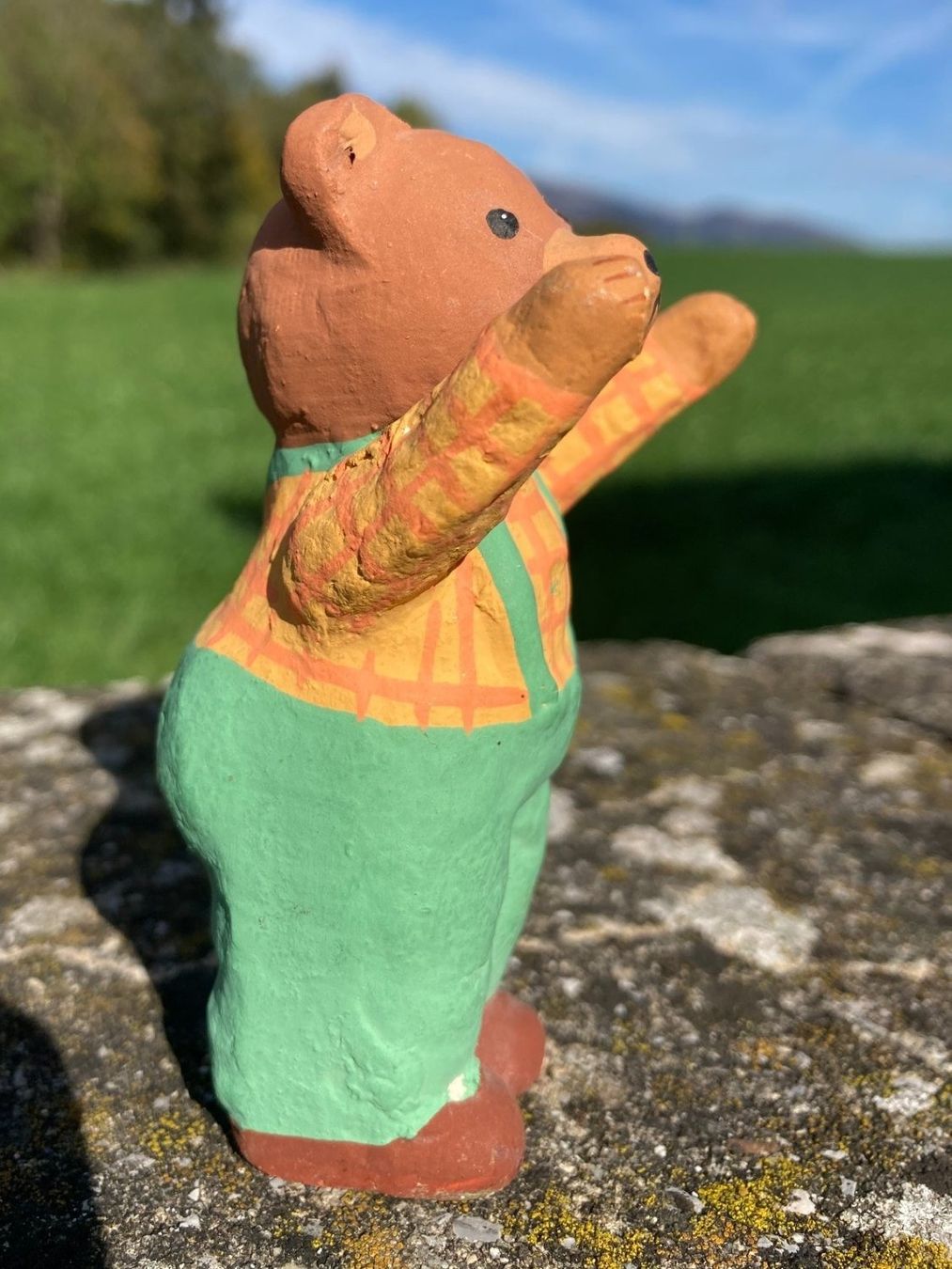 Statuette: Teddy Bär  Pappmache Vintage – Usato da Subingen venduto da ArtBead 3