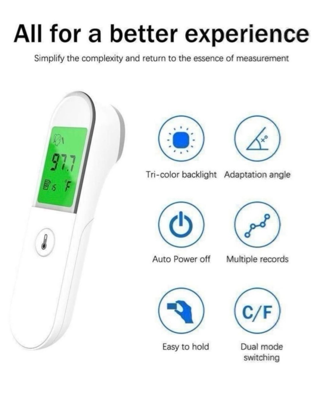 Medizinische Geräte: Thermometer Infrarotthermometer Körpertemperatur Messgerät – Neu und originalverpackt aus Balsthal von Menis-Shop2 2