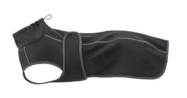 Hunde Softshell Jacke schwarz 55 cm Rückenlänge Winddicht
