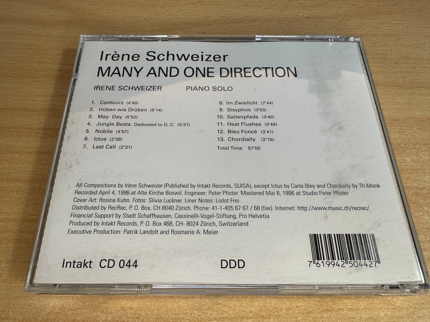 CDs: T5 Irène Schweizer – Many And One Direction – Gebraucht aus Rikon im Tösstal von Alpenmutz 1