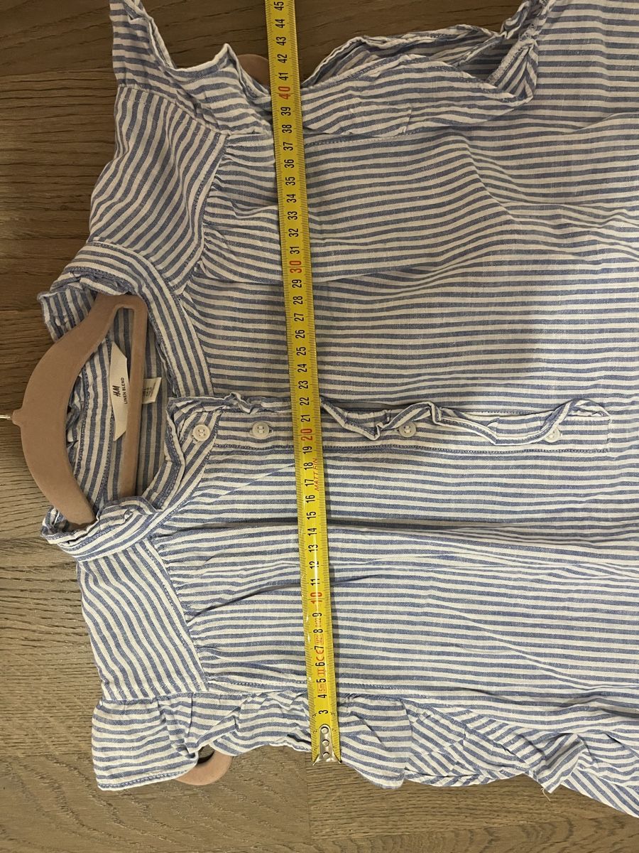 H&M Camicette: Sommerliches, gestreifte Bluse mit Rüschen – Nuovo (secondo la descrizione) da Zürich venduto da Closetbesties 3