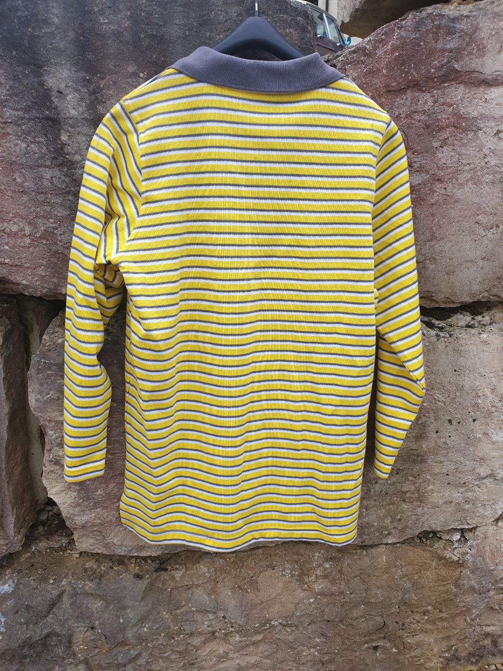 Polo-Shirts: Gelb gestreiftes Poloshirt Grösse M – Neu (gemäss Beschreibung) aus Reinach BL von Silvester1900 1
