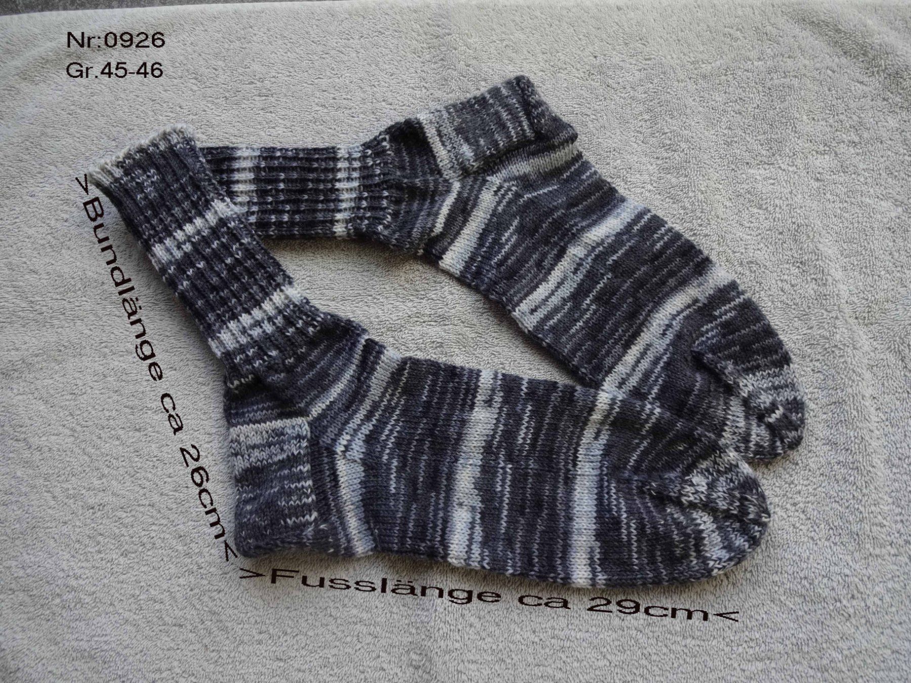 Socken: Socken handgestrickt Gr.45-46 – Neu (gemäss Beschreibung) aus Bollodingen von happyday11