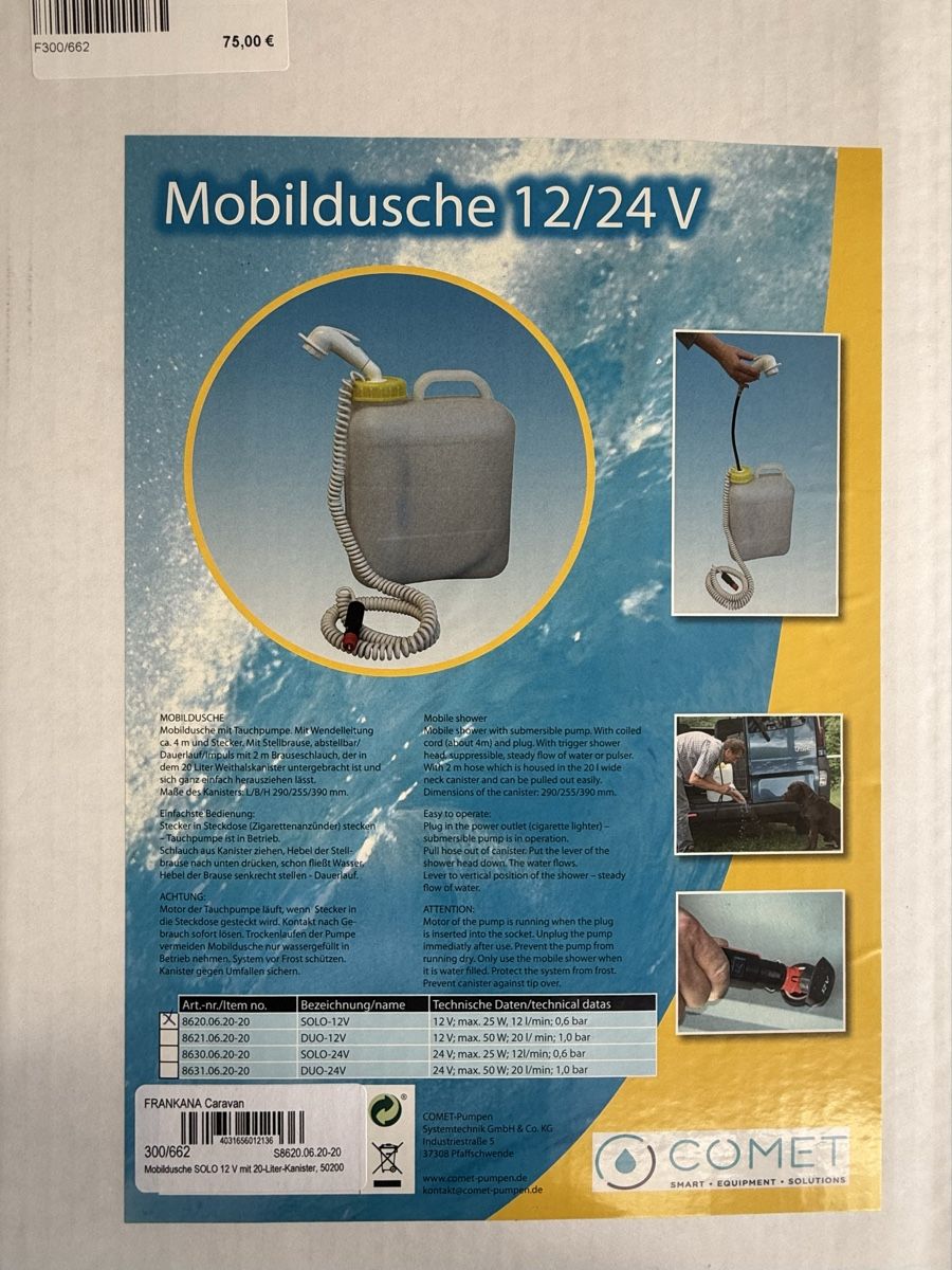 Docce: Mobile Campingdusche – Nuovo (secondo la descrizione) da Stans venduto da Seegucker