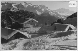 La Creusaz et le massif du Mont-Blanc en hiver