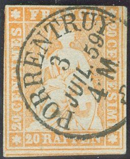 Tous les timbres: 1859 Schweiz Strubel – D'occasion à Zürich par yago-rot