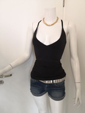 🤩MANGO TOP SCHWARZ & VELOUR RIEMEN