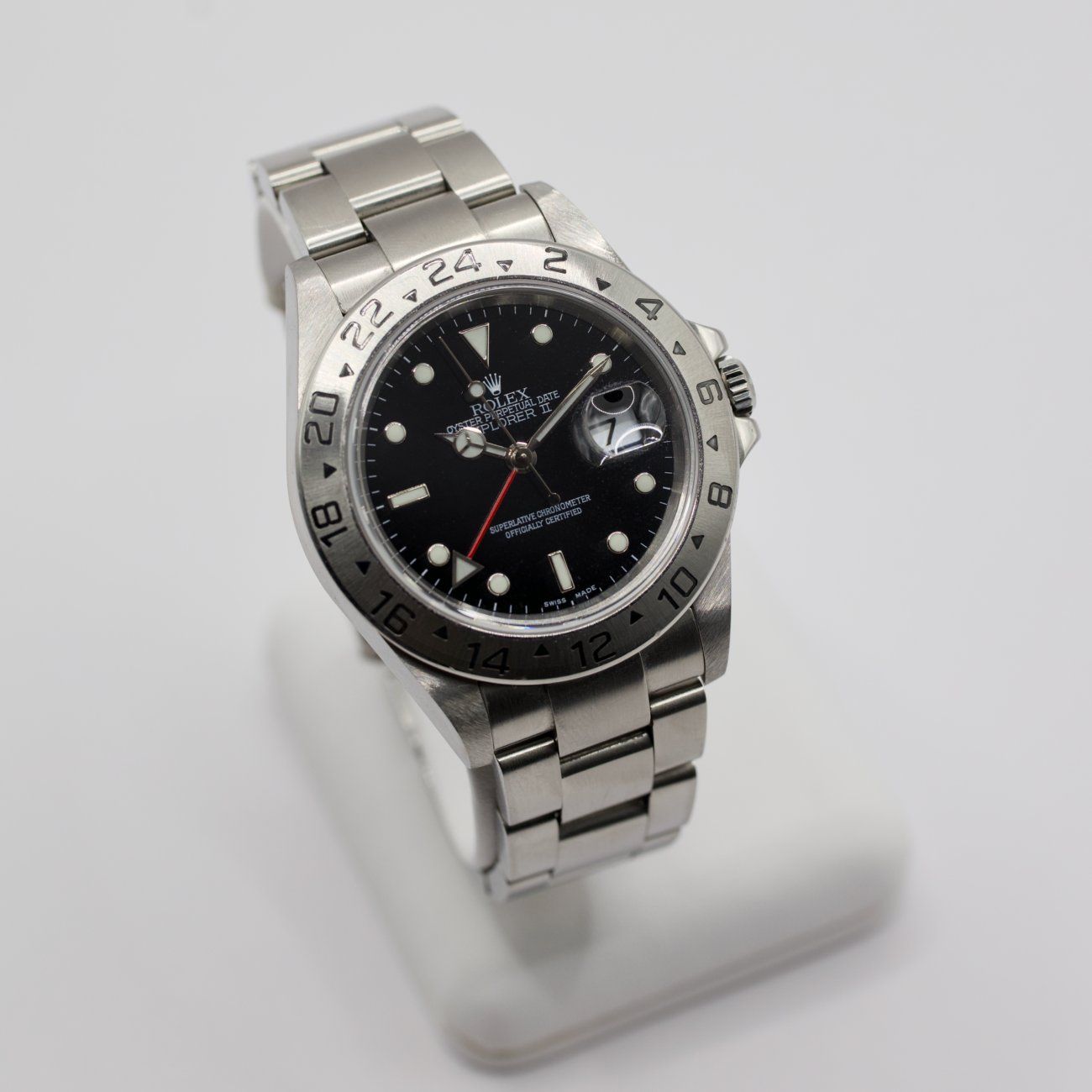 Rolex Orologi: Rolex Explorer II - 16570 - Black Dial - Full set 2007 – Usato da Lausanne venduto da Tawatch 1