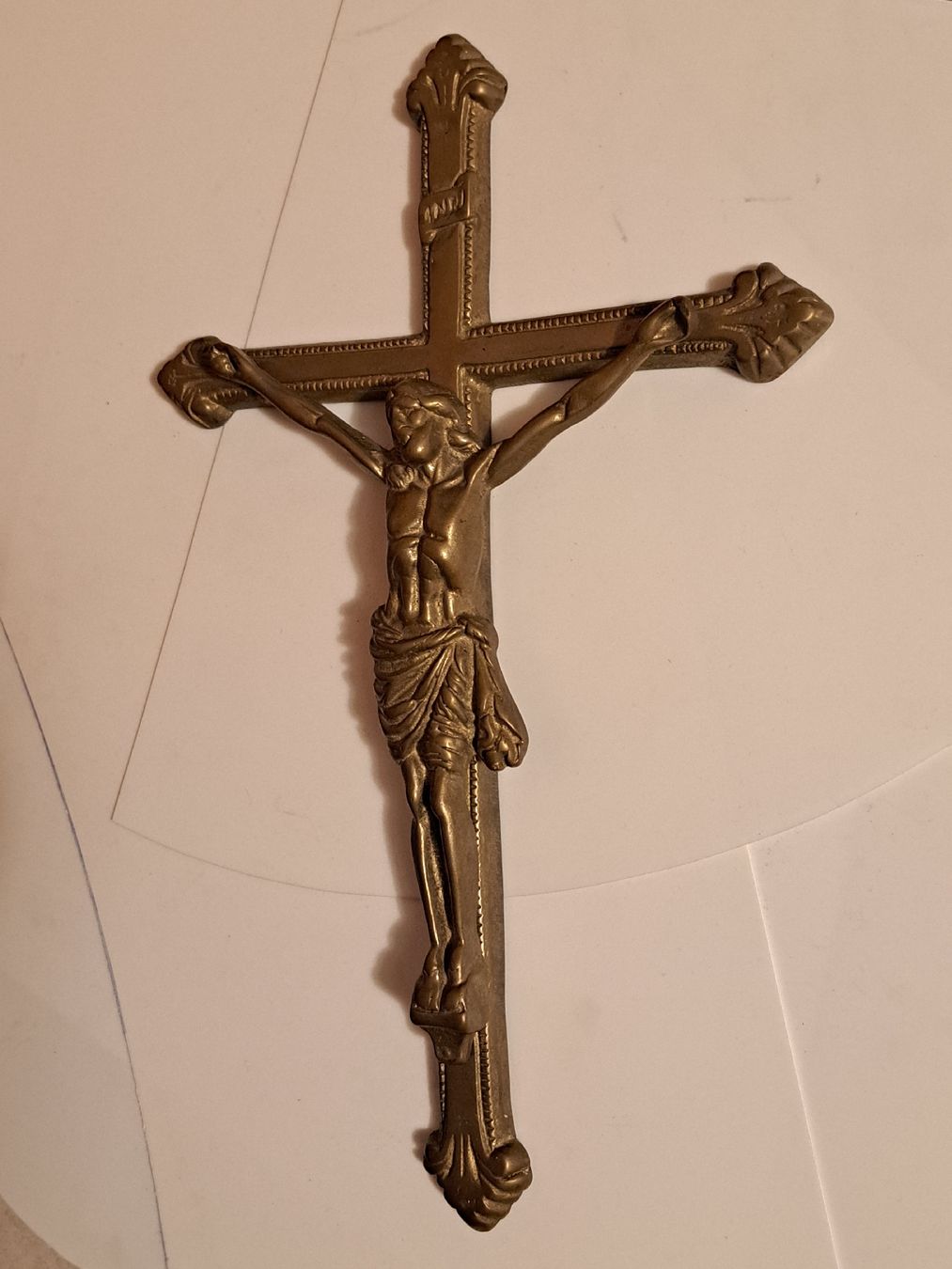 Statuette: Crucifix in Messing – Usato da Wettingen venduto da ML03 1