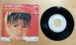 KAREN CHERYL - SING TO ME MAMA (7'' Vinyl Single Testpr. M-)
