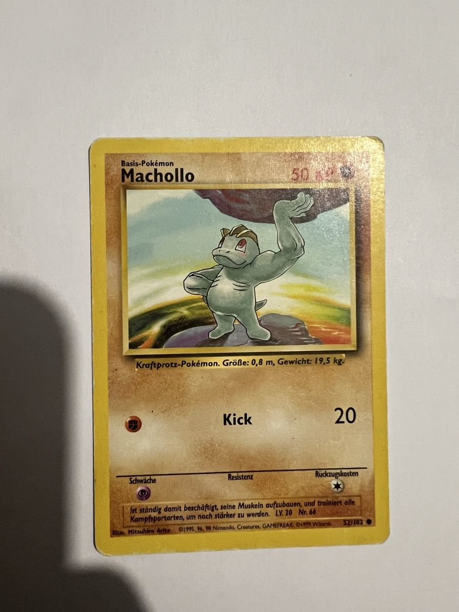 Pokémon Carte collezionabili: Pokemon Machollo Base Set – Usato da Willisau venduto da Neiro77