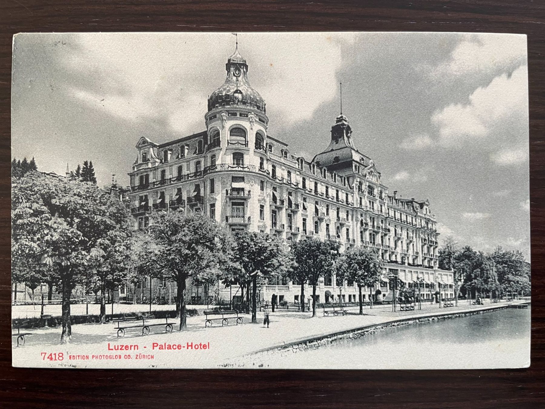 Cartoline postali: LUZERN Palace - Hotel, 1907 – Usato da Wald ZH venduto da TLILEF