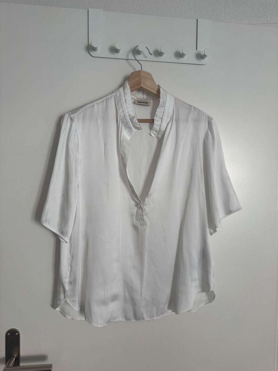 Zadig & Voltaire Camicette: Zadig & Voltaire Topher Blouse white M – Usato da Zürich venduto da Linen218 8