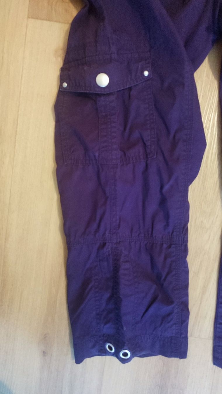 Pantaloni: Sommerhose, 3/4 lang, BW, violett  / Gr 42 – Usato da Winterthur venduto da Priscatg 1