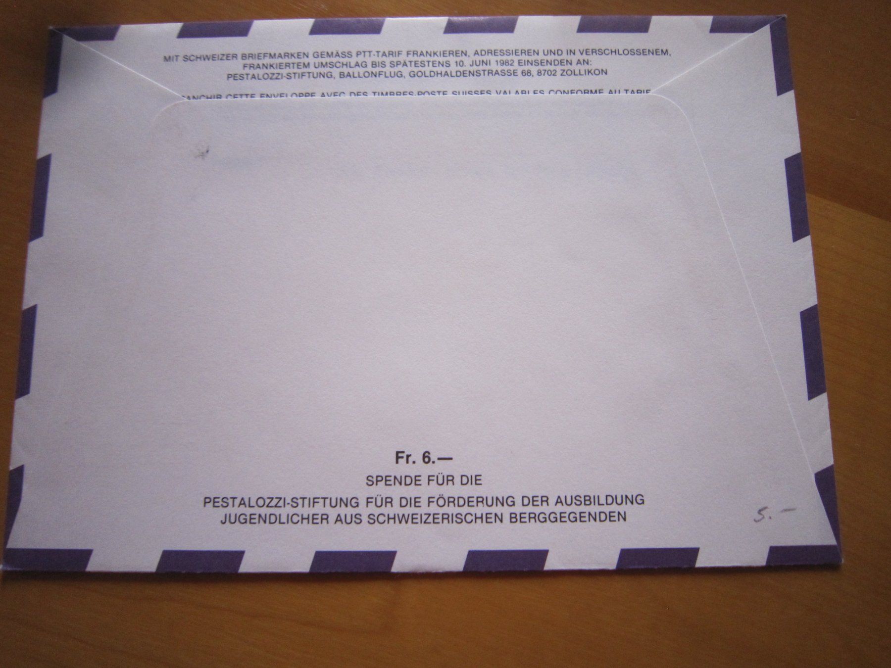 Tutti i francobolli: Ballonpost 1982 Stempel Untervaz- – Usato da Giubiasco venduto da sal_9j6w 4