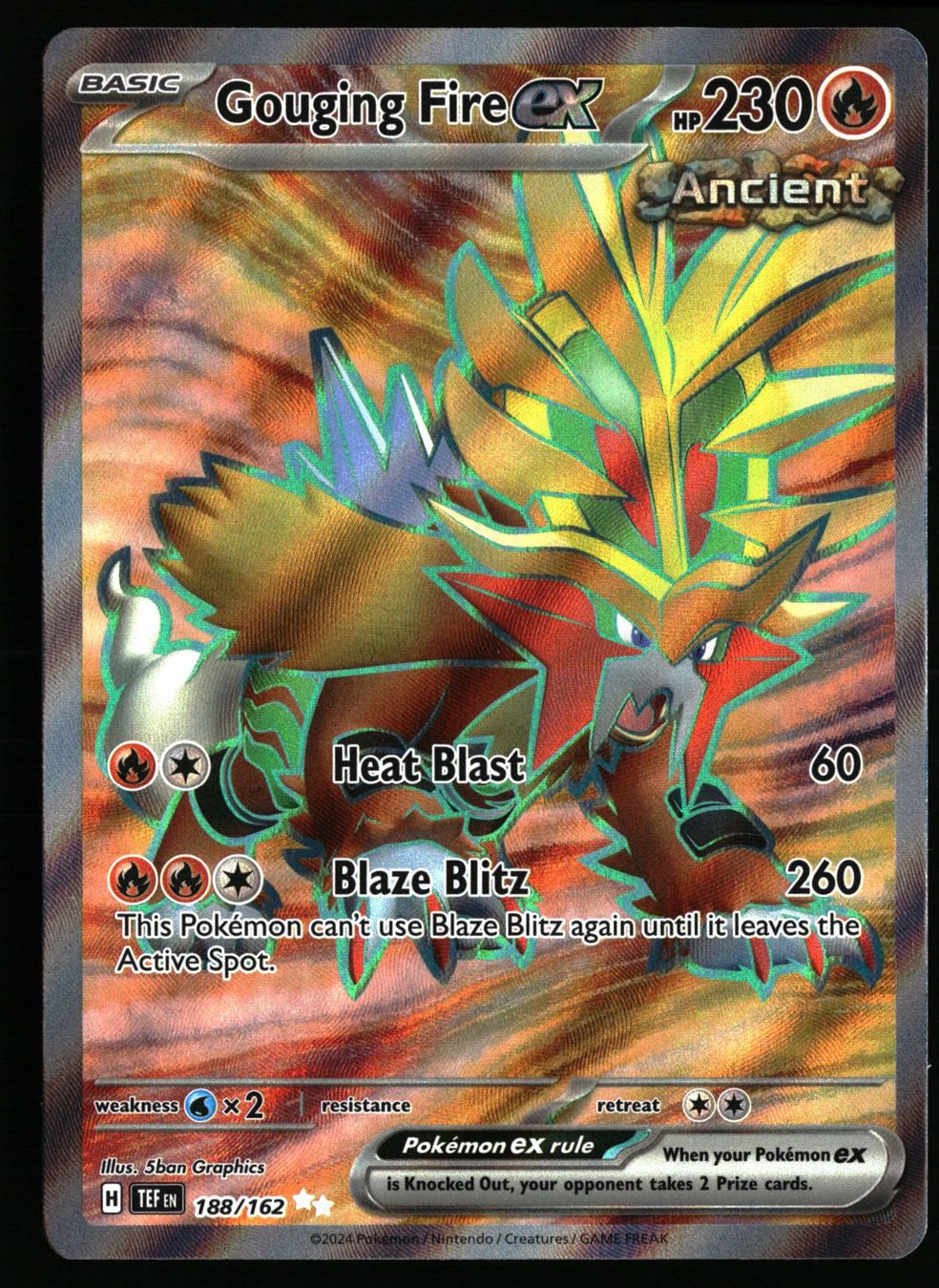 Pokémon Carte collezionabili: Gouging Fire ex #188 Pokemon Temporal Forces – Usato da Feuerthalen venduto da Plazatoys