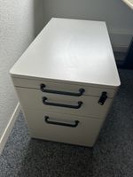 3er Schubladenstock mit Schlüssel auf Rädern