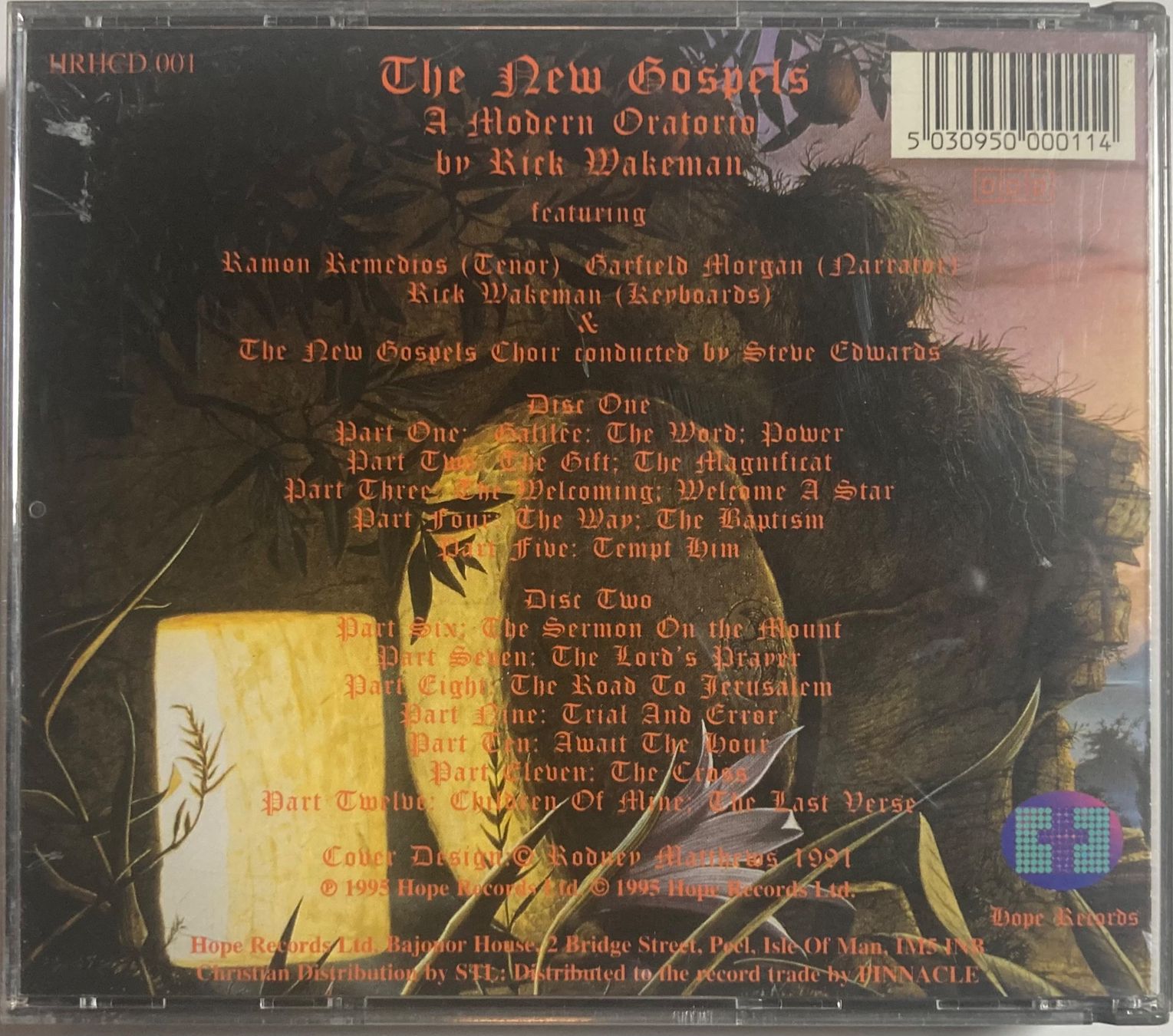 CD: RICK WAKEMAN - THE NEW GOSPELS – Usato da Poliez-Pittet venduto da Newtown-Records 1