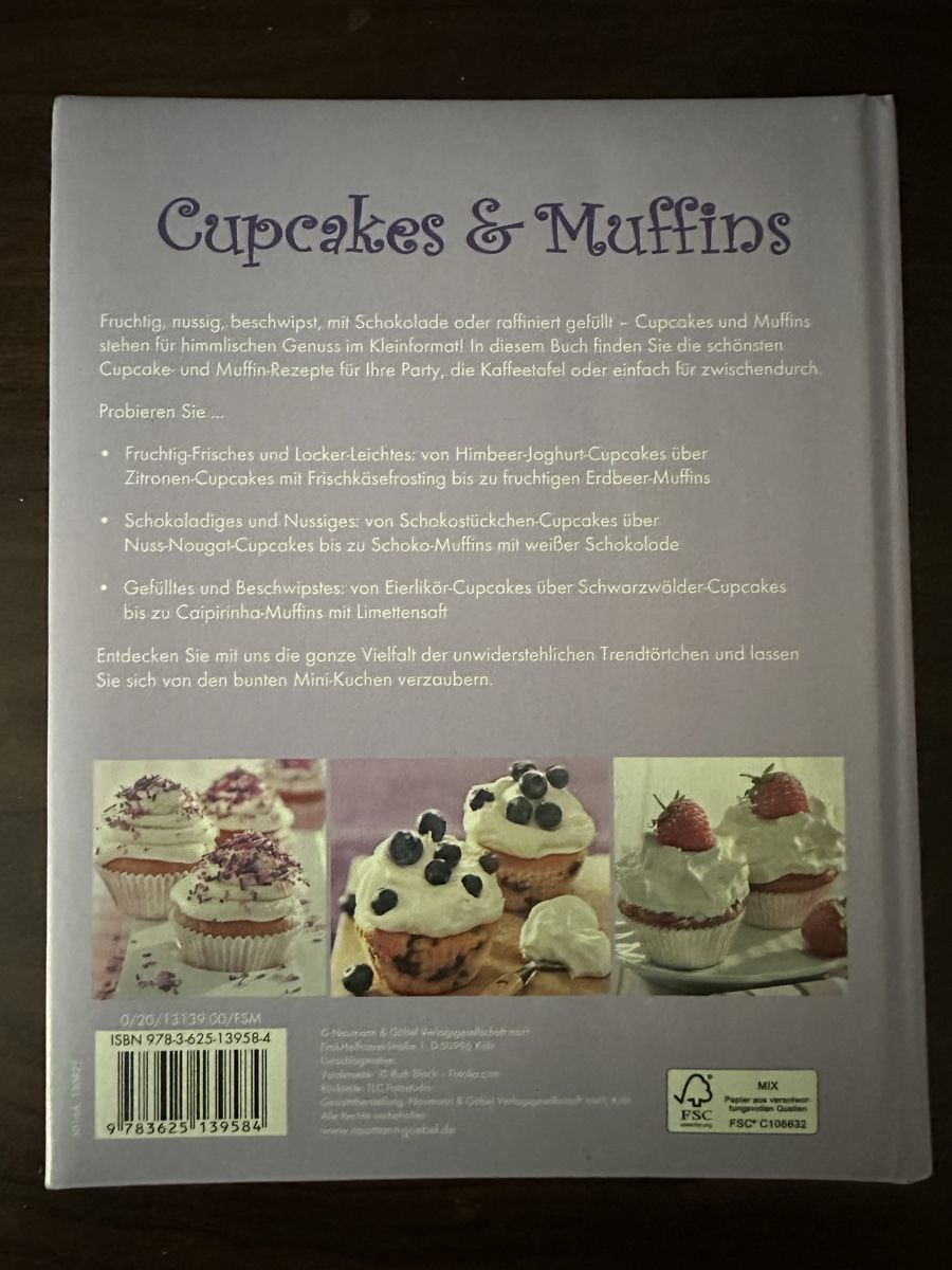 Libri: Kochbuch Cupcakes und Muffins – Usato da Toffen venduto da Yulieboo 1