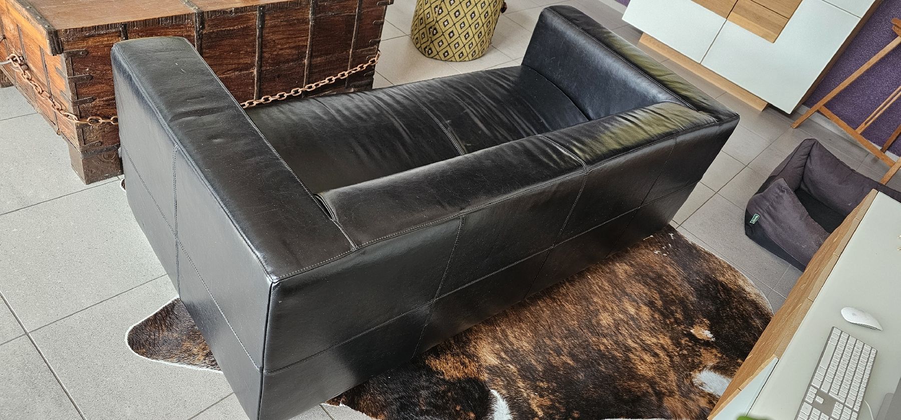 Ikea Sofas: Sofa, Ikea, Kunstleder, ab 10 CHF – D'occasion à Kollbrunn par Antikmann 1