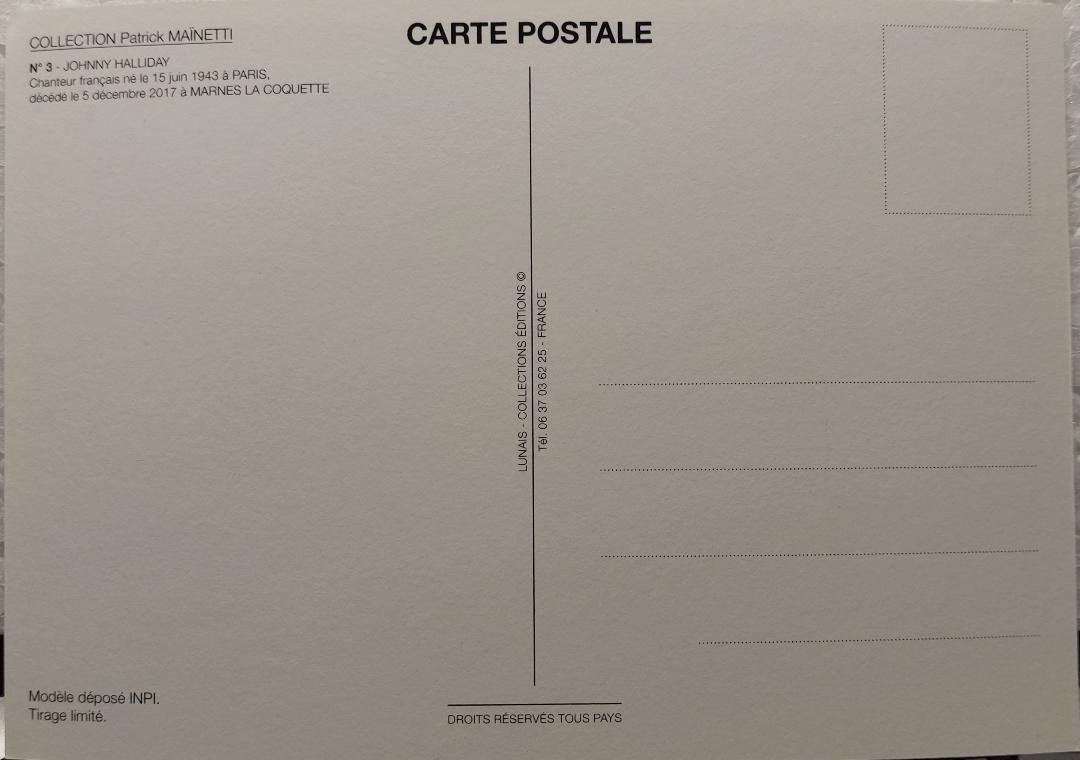 Cartoline postali: JOHNNY HALLIDAY no 3 – Nuovo (secondo la descrizione) da Delémont venduto da Domdom1 1
