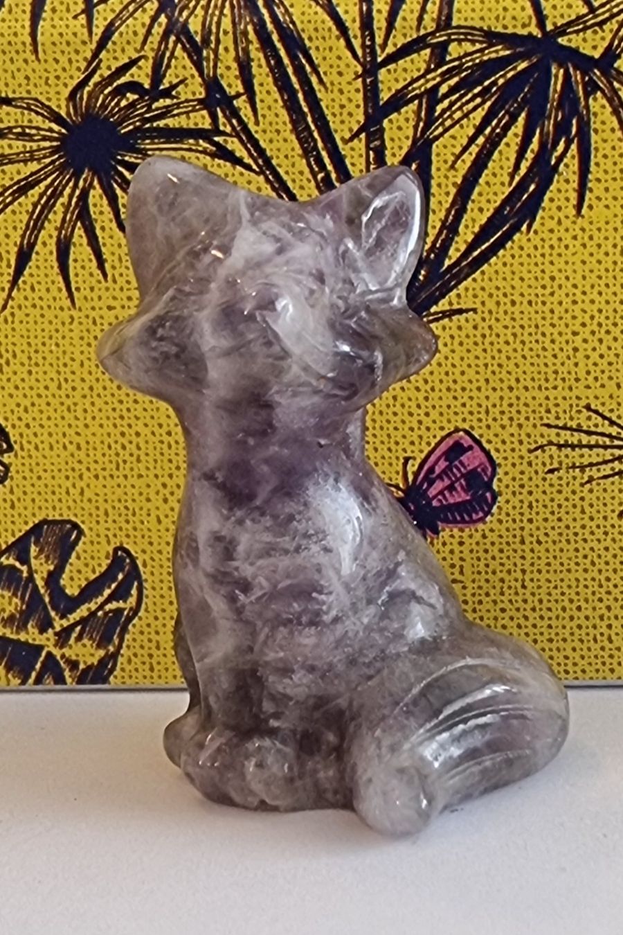 Statuette: Amethyst Fuchs Statue Figur – Nuovo e nell'imballaggio originale da Menziken venduto da Mirager 6