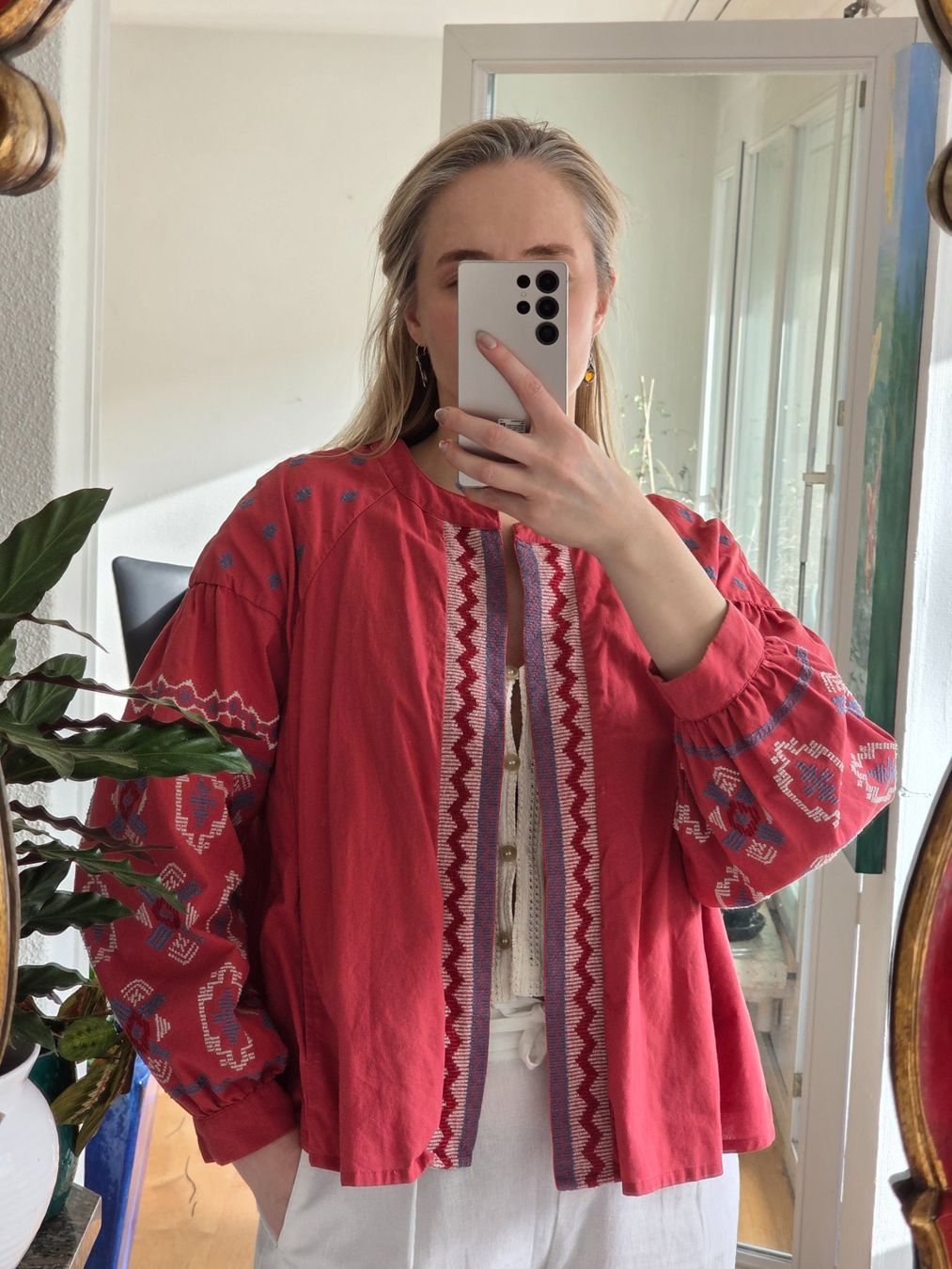 Camicette: Boho Bluse Stickerei Monsoon 100% Baumwolle Gr L – Usato da Zürich venduto da tsu_76bc 5
