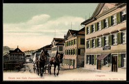 Gais / Appenzellerland, Länggasse mit P