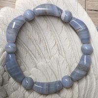 Blue Lace Achat Armband – sanfte Eleganz in zarten Blautönen
