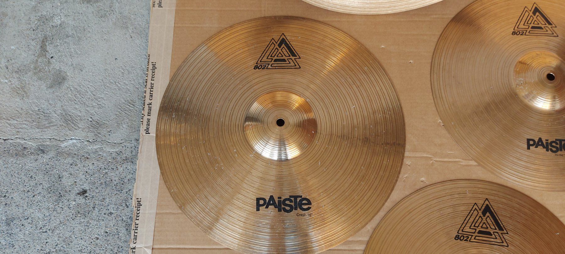 Paiste Musikinstrumente: 20",16",14" Paiste 802 becken set – Gebraucht aus Glattbrugg von Swissmusik 2