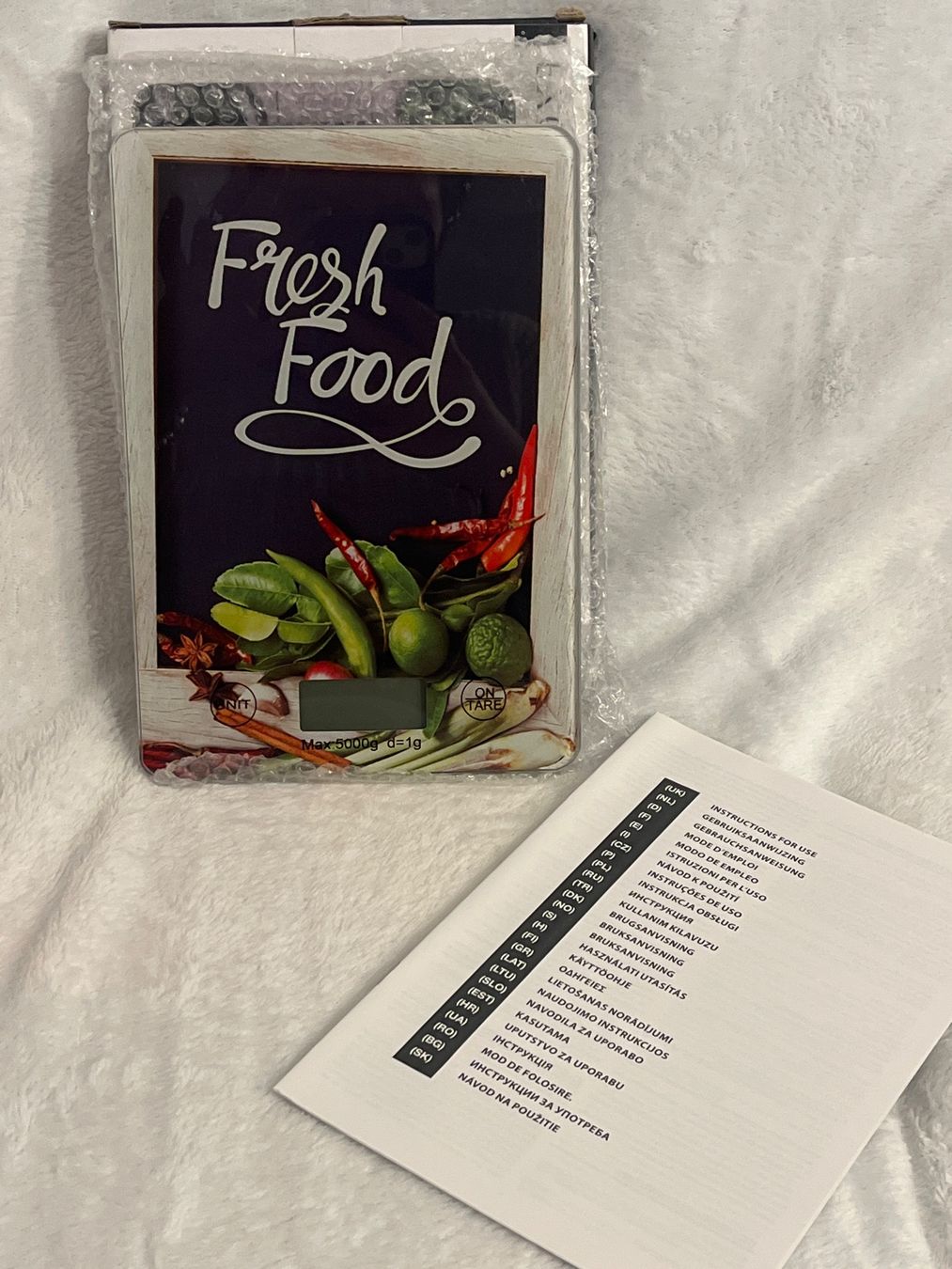 Bilance da cucina: Neue digitale Küchenwaage "Fresh Food" – Nuovo e nell'imballaggio originale da Oberegg venduto da MZ_DiesundDas