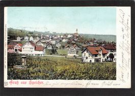 #Gruss aus Speicher AR , gel. 1901