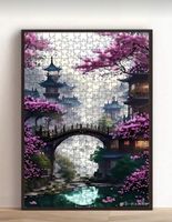 1000-Teile Puzzle "Asien Garten"