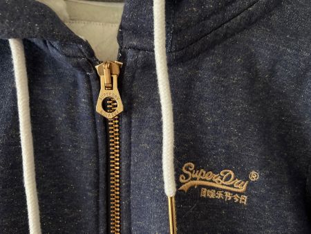 Superdry Kapuzenjacke 36 Damen blau/gold