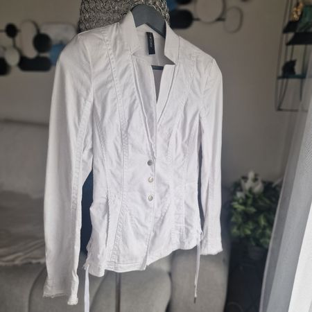 Marc Cain Sports Blazer Weiss Gr. 34/36