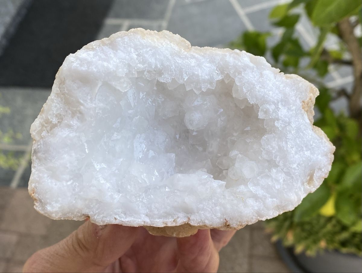 Mineralien & Heilsteine: Schöne Quarz Geode  – Gebraucht aus Selzach von 321compac 5