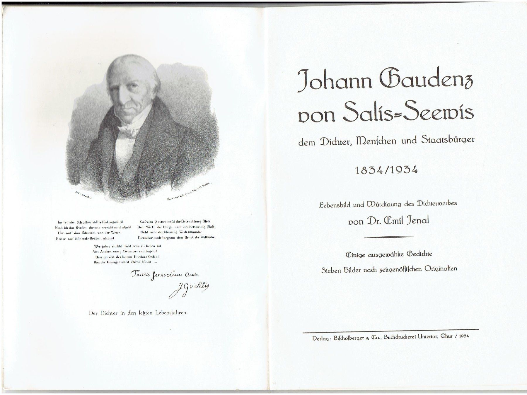Libri: Johann Gaudenz von Salis - Sewis – Usato da Flims - Dorf venduto da Stagediver 1