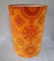 🏵 Schöner grosser Vintage Lampenschirm SAMT 50cm 70er Jahre