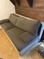 Schlafsofa mit Bettkasten und Matratzenauflage  gratis 