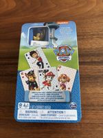 PAW Patrol Jumbo Spielkarten mit Blechdose, Figur Chase