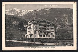 AK St. Gallen, Kurhaus Wangs, 1918