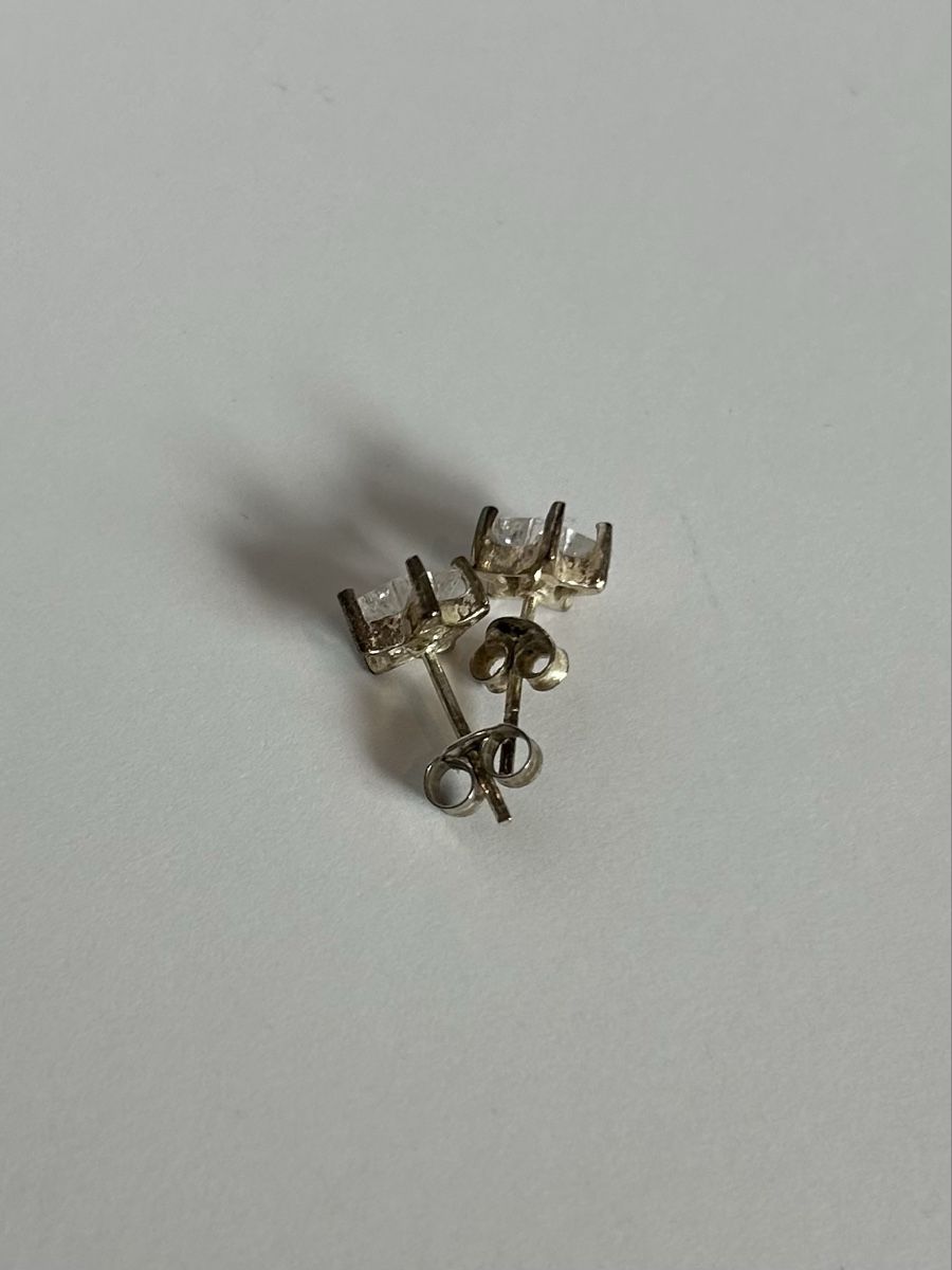 Orecchini pendenti & Orecchini a lobo: Silber Stern Ohrringe mit CZ – Usato da Bern venduto da Ilikebluegems 2