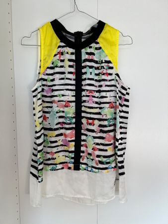 Desigual Bluse mit Cut-Out-Schultern – Gr. S