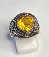 Citrin Silber Ring