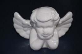 Porzellan Engel, 8 cm hoch