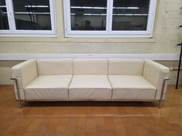 Designer Sofa LC3 Le Corbusier 3-Sitzer aus Leder
