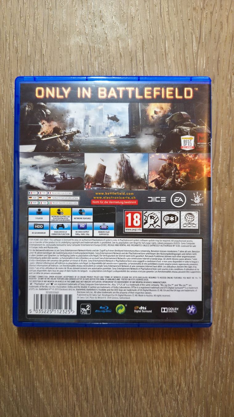Sony Spiele: PS4, Game, PlayStation, Battlefield 4, OVP – Gebraucht aus Sirnach von TheMrFreeman 1