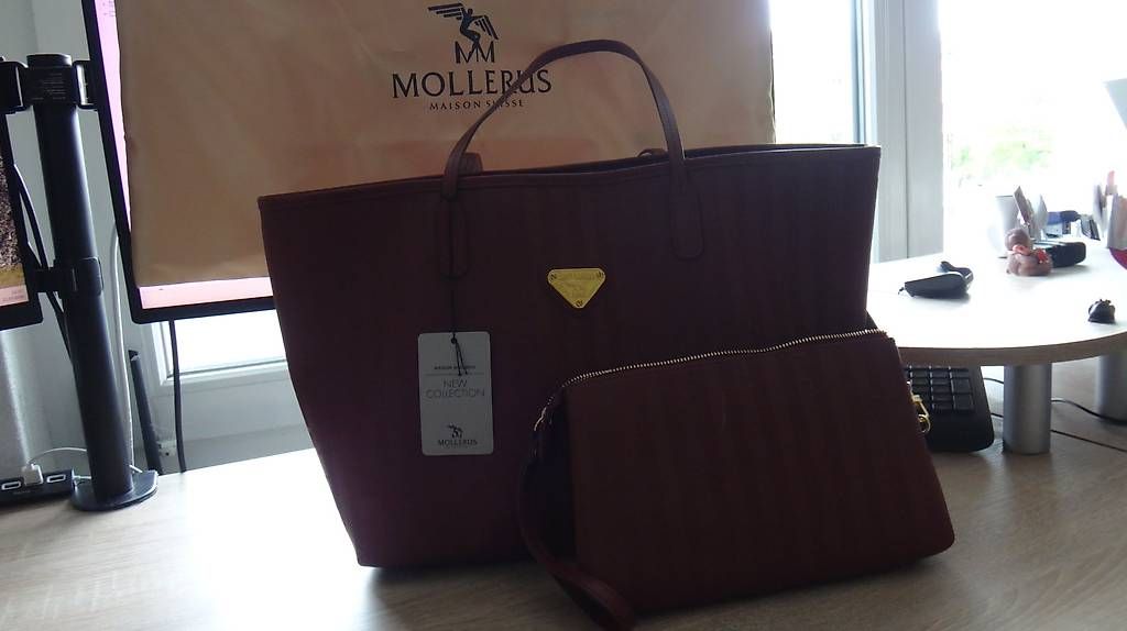 Maison Mollerus Taschen für Damen: Maison Mollerus Shoper "Bern" bordeaux – Neu (gemäss Beschreibung) aus Zürich von motfz-d