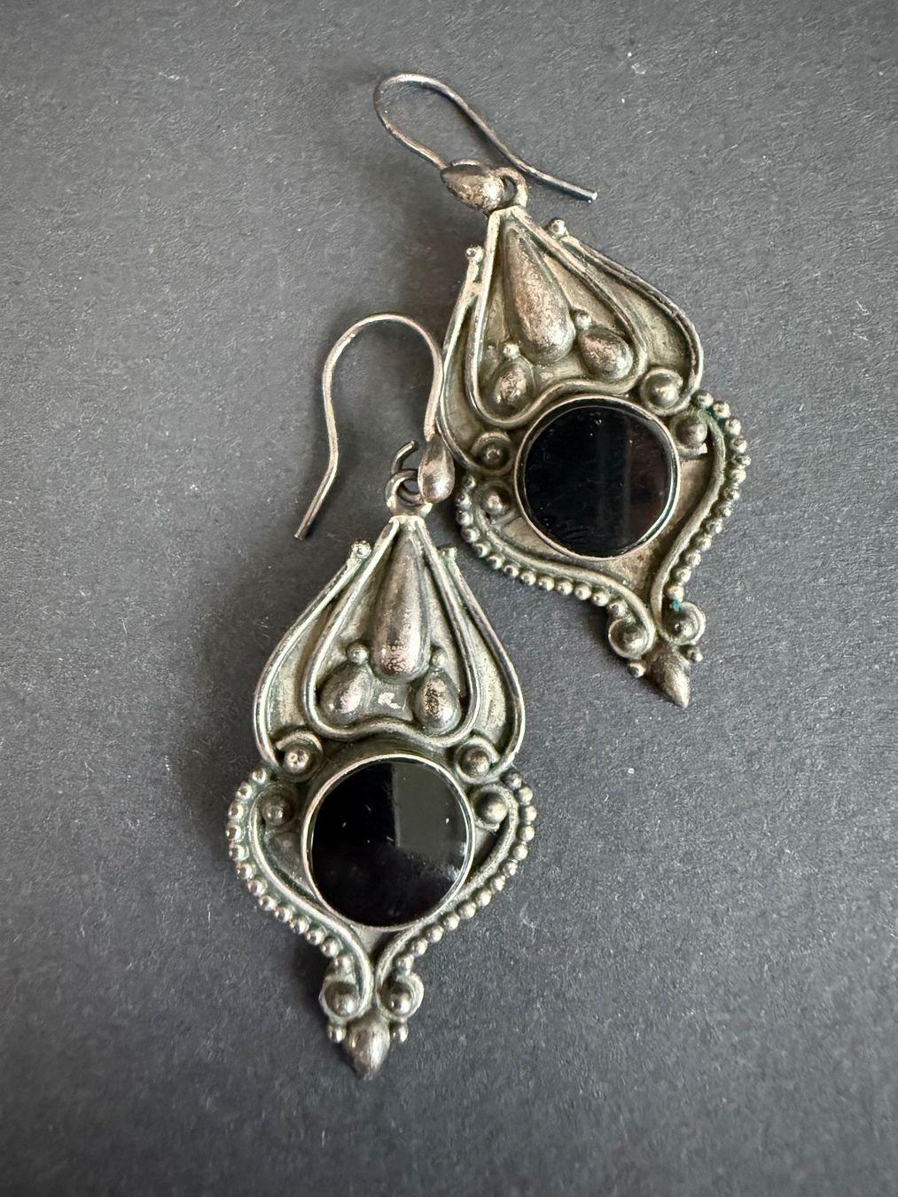 Boucles d'oreille: Silber Ohrringe mit Onyx 925 – D'occasion à Spiegel b. Bern par Rogger72 2